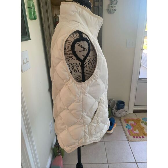 J Crew White Cream Quilted Vest - Picture 8 of 12